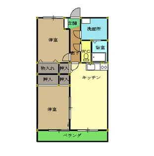 ゴールドタウン山田II【3階】の間取り