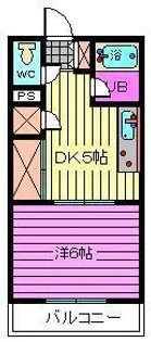 栄ハイツ【2階】の間取り