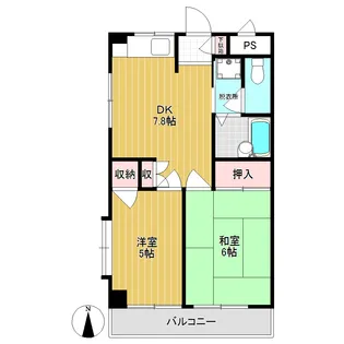 クレメゾンエンドウ小林【1階】の間取り