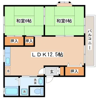 ラ・ヴィル杜【2階】の間取り