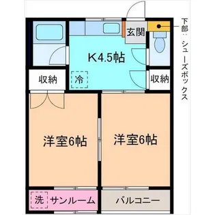 メゾンSiIII【2階】の間取り