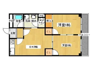 サン・オーレ東福山【3階】の間取り