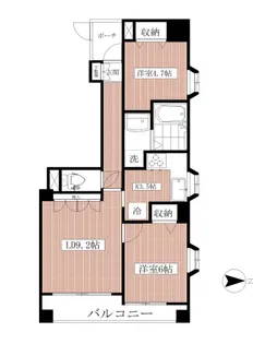 センチュリードメス西蒲田弐番館【4階】の間取り