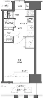 STADT LEBEN【8階】の間取り