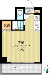 ベルクホーフ早稲田【2階】の間取り