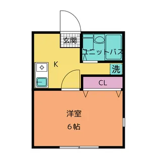 オーシャンブライト【1階】の間取り