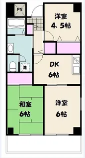 トップアイランドコーポ【2階】の間取り