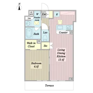 GOLDK【1階】の間取り