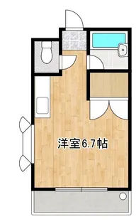 アンプルール新屋敷【1階】の間取り