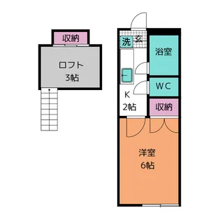サングリーン中山【1階】の間取り