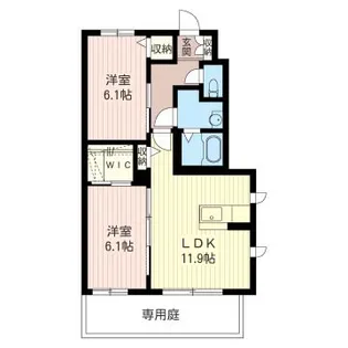 ラフォーレ【1階】の間取り