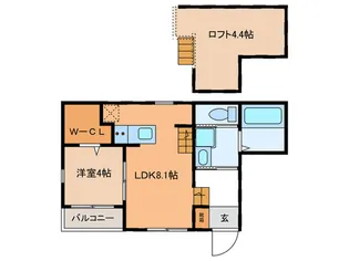 Raggio名駅前【1階】の間取り