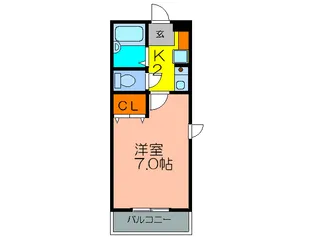 サンライズ花屋敷【3階】の間取り
