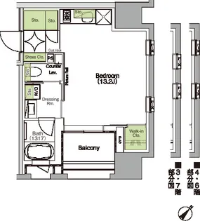 神奈川県横浜市中区羽衣町2【マンション】の間取り