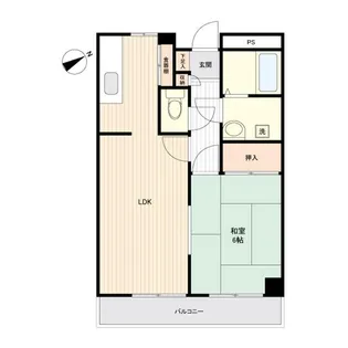 フジビューハイツ西秦野【1階】の間取り