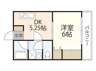 太陽ビル【4階】の間取り