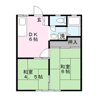 アビタシオン安芸【1階】の間取り