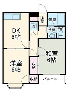 スカイプラザ【1階】の間取り