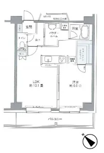 プライムアーバン豊洲【9階】の間取り