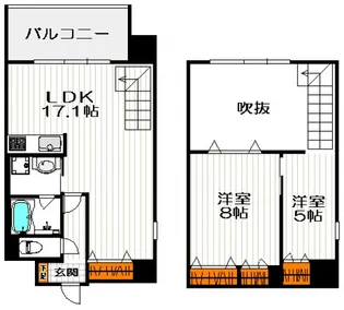 MARIO TERRACE平野町の間取り