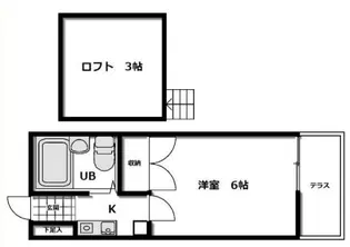 サンハイツ御園【1階】の間取り
