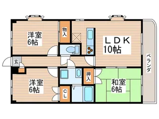 サンド・リヴィエール【5階】の間取り