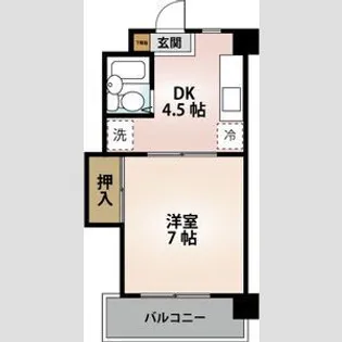 エステイト多賀【3階】の間取り