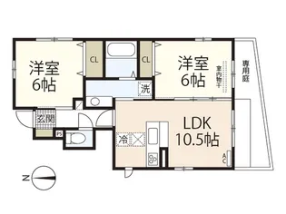Gracious(グレーシャス) A棟【1階】の間取り