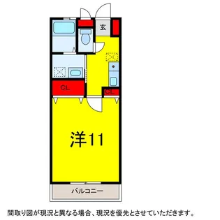 千葉県佐倉市下志津【アパート】の間取り