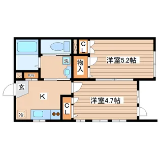 むんびっく【1階】の間取り