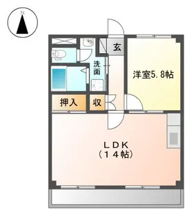 エクセルハイム10【2階】の間取り