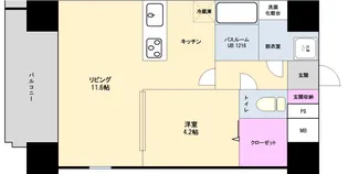 グランパーク県庁東【3階】の間取り