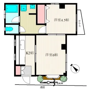 青木ビル【1階】の間取り