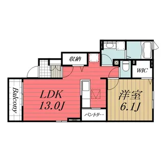 千葉県八街市東吉田【アパート】の間取り