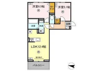 D‐Resena吉野【2階】の間取り