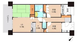 千葉県市川市妙典5【マンション】の間取り