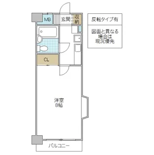 フローラ姫子【2階】の間取り