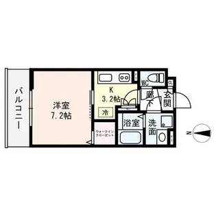 クレアール郡山I【1階】の間取り