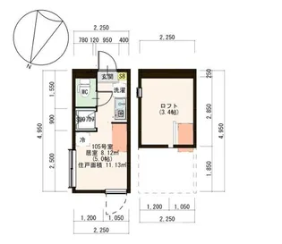 東京都大田区東嶺町【アパート】の間取り