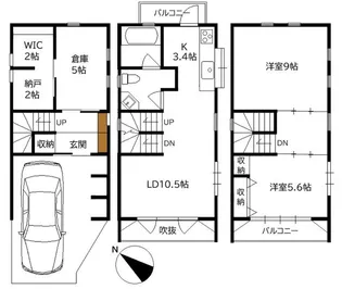 神奈川県横浜市中区小港町1【一戸建】の間取り