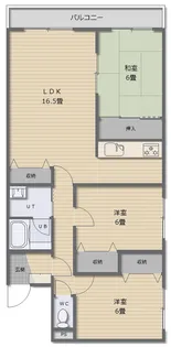 ブルーミィ五稜郭【4階】の間取り