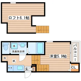 アリオ長町【2階】の間取り