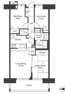 3LDKの間取り画像
