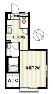ジュネス御園【2階】の間取り