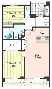 プライムメゾン武蔵野の杜【1階】の間取り