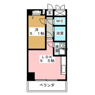 サンマール金山南【8階】の間取り