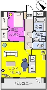 福岡県福岡市博多区吉塚4【マンション】の間取り