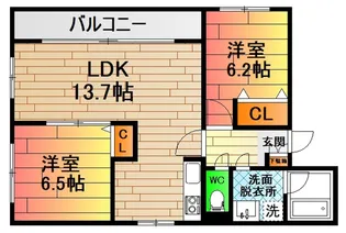 MNR深川【2階】の間取り