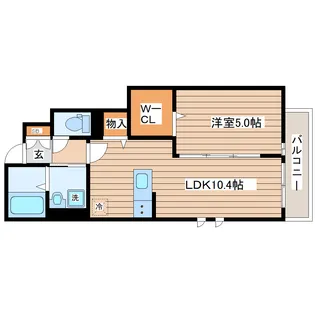 アムール クリザンテム【1階】の間取り