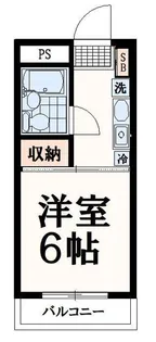 よしみハウジングビル【4階】の間取り